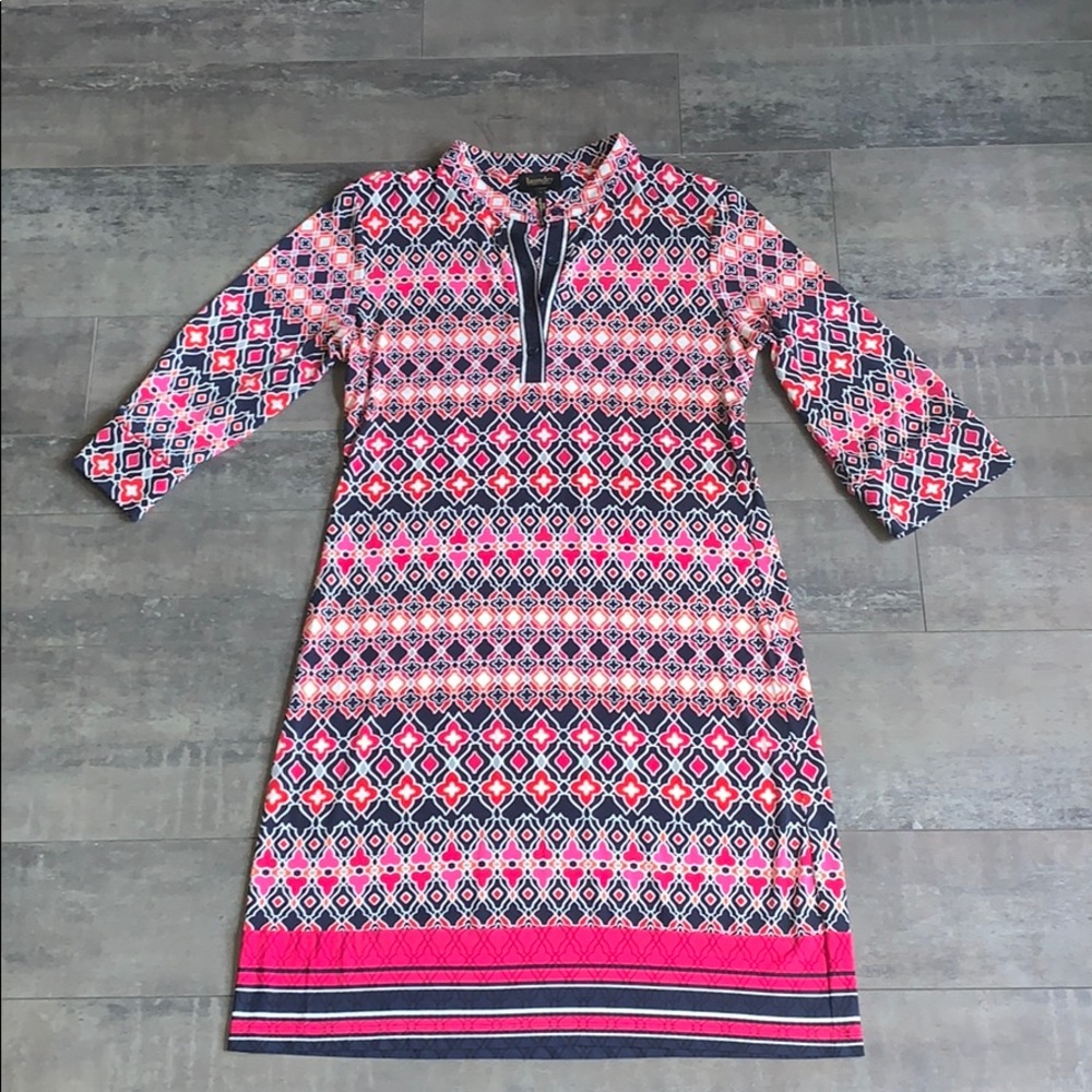 Patterned Shift Dress